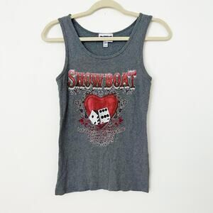 Gray Casino Y2K Tank Top